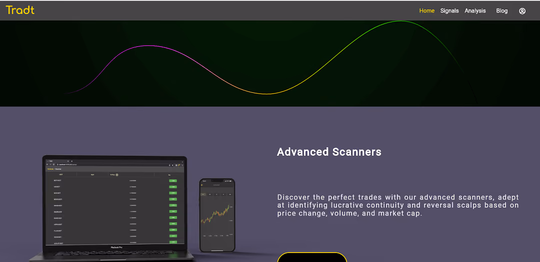 Tradt is an AI-powered platform designed as a trading companion for cryptocurrency traders.