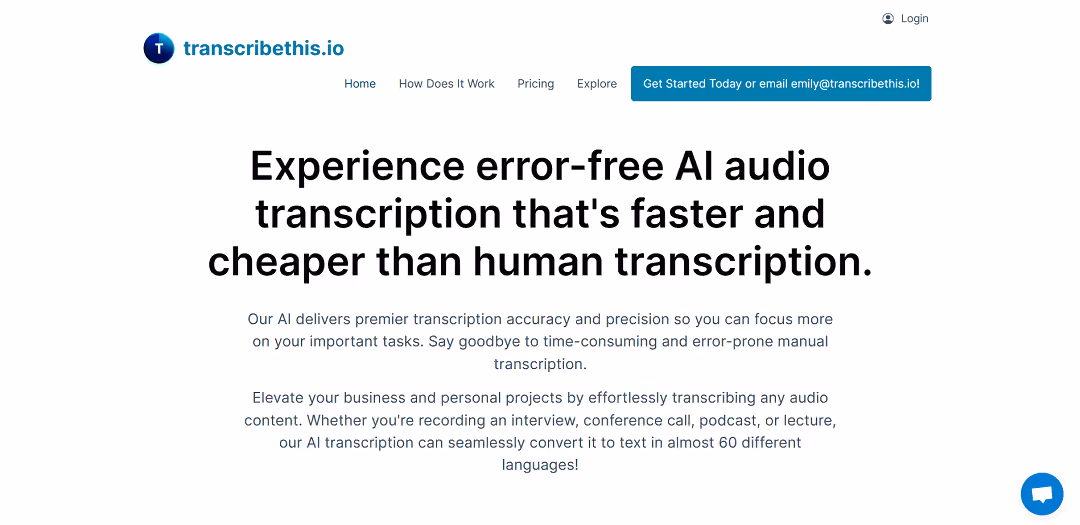 TranscribeThis.io is an AI-powered transcription tool that saves time and reduces errors when converting audio to text.