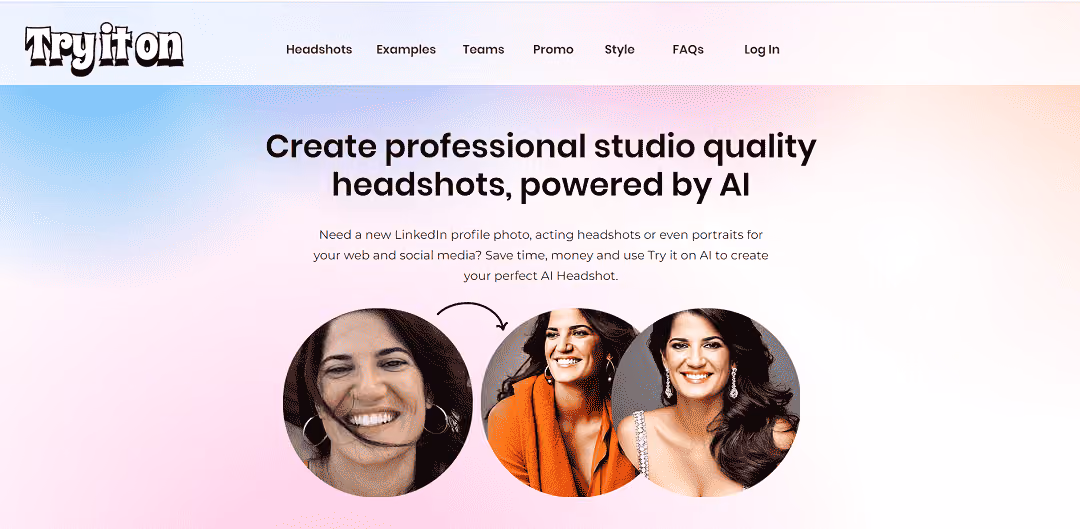 Tryiton AI is an incredible tool that uses machine learning to help you create amazing professional headshots and portraits quickly and affordably, without the need for a photography studio.