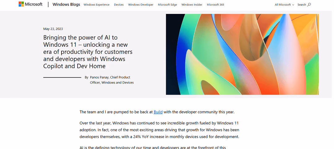 Windows 11 introduces two AI-driven features, Windows Copilot and Dev Home, aimed at enhancing productivity for both users and developers. Windows Copilot employs machine learning to predict and automate common tasks, reducing the need for manual input while providing context-aware suggestions based on user behavior.