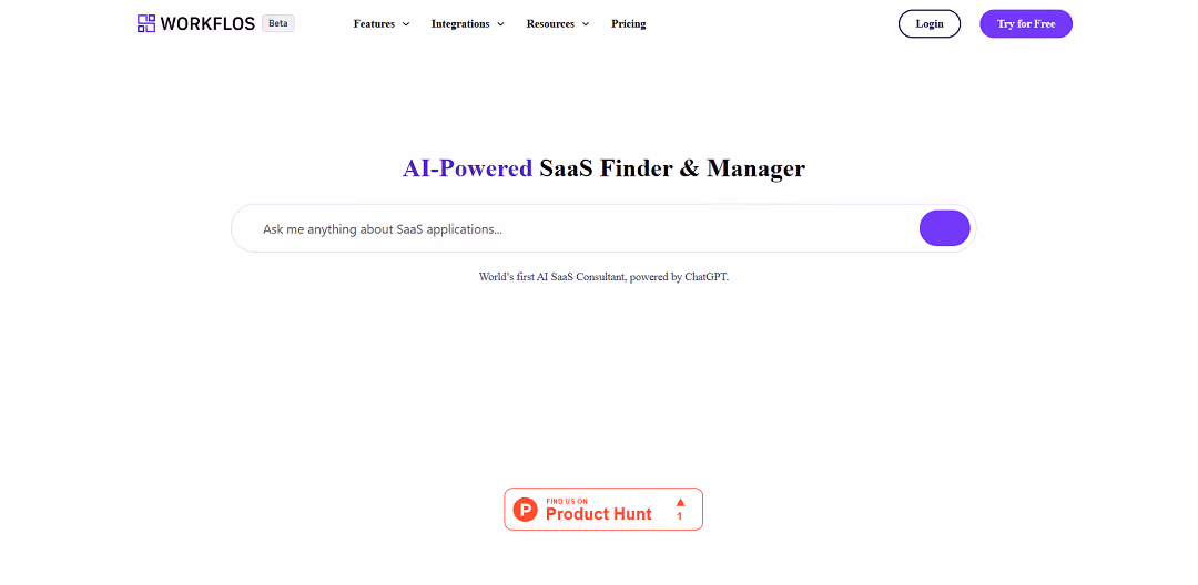 AI-Powered SaaS Finder & Manager
