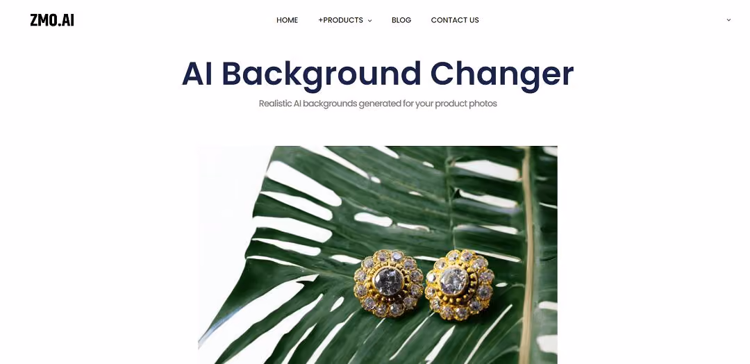 Introducing ZMO.AI's AI Background Changer—an advanced tool using artificial intelligence and machine learning to upgrade e-commerce product images affordably.