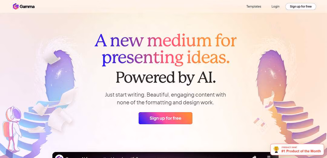 Gamma is a sophisticated AI-driven web tool, revolutionizing content creation and presentation. It offers a seamless, user-friendly experience, sparing users the hassle of intricate formatting and design.