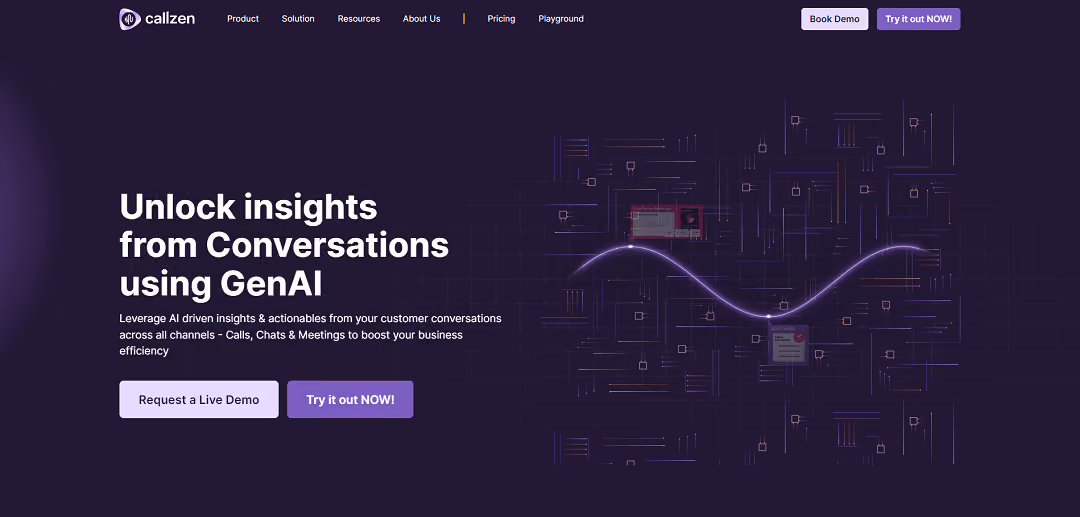 CallZen.AI is an advanced AI-powered contact center intelligence platform with a mission to revolutionize contact center operations. It offers a comprehensive set of features, including AI-driven analytics, sentiment analysis, compliance audits, agent performance management, customized reporting, and seamless integration with enterprise CRM systems and emails.