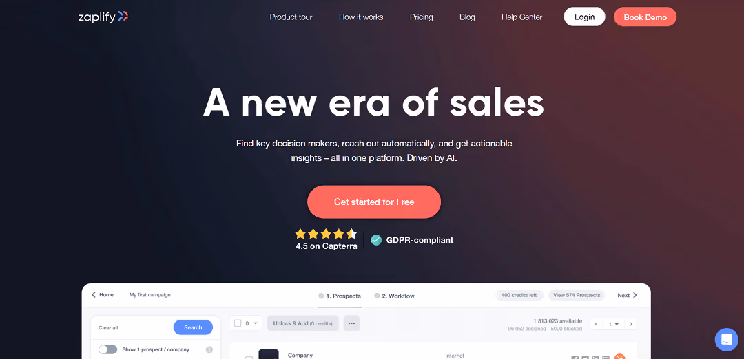 Find key decision makers, reach out automatically, and get actionable insights – all in one platform. Driven by AI.