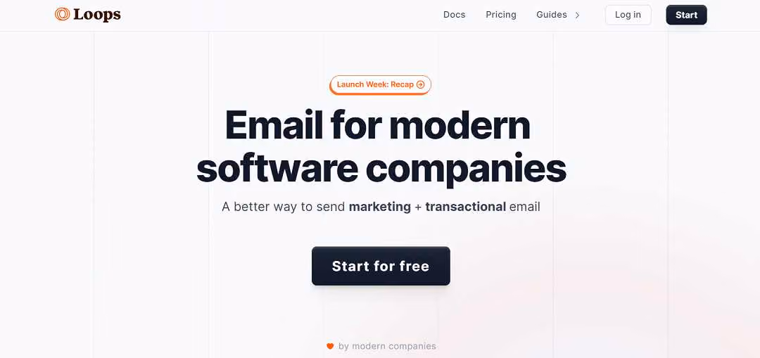 Loops is a great email platform designed specifically for SaaS companies, streamlining their marketing, product, and transactional email communications. 