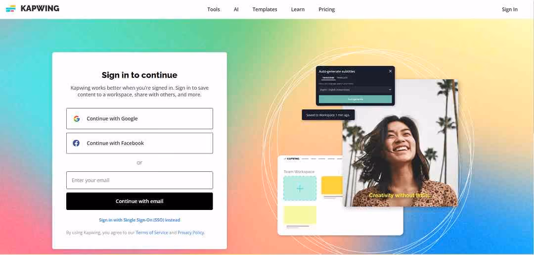 Kapwing is an outstanding online tool renowned for its versatility and extensive video editing capabilities.