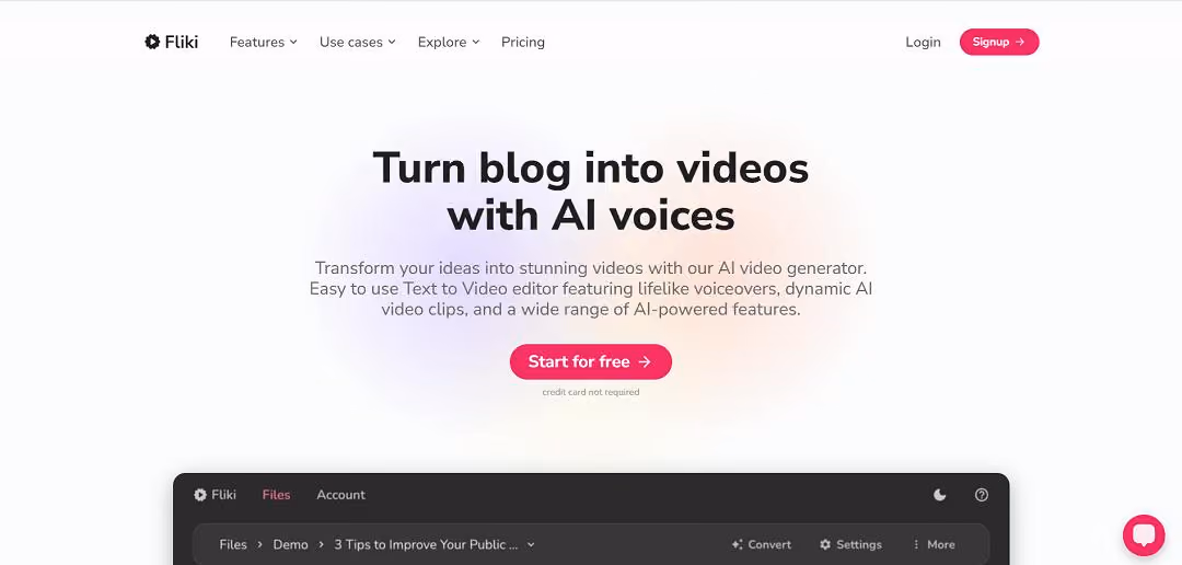 Fliki AI is an innovative tool that brings a new level of ease and efficiency to content creation, particularly for those looking to convert text into engaging videos or audio.