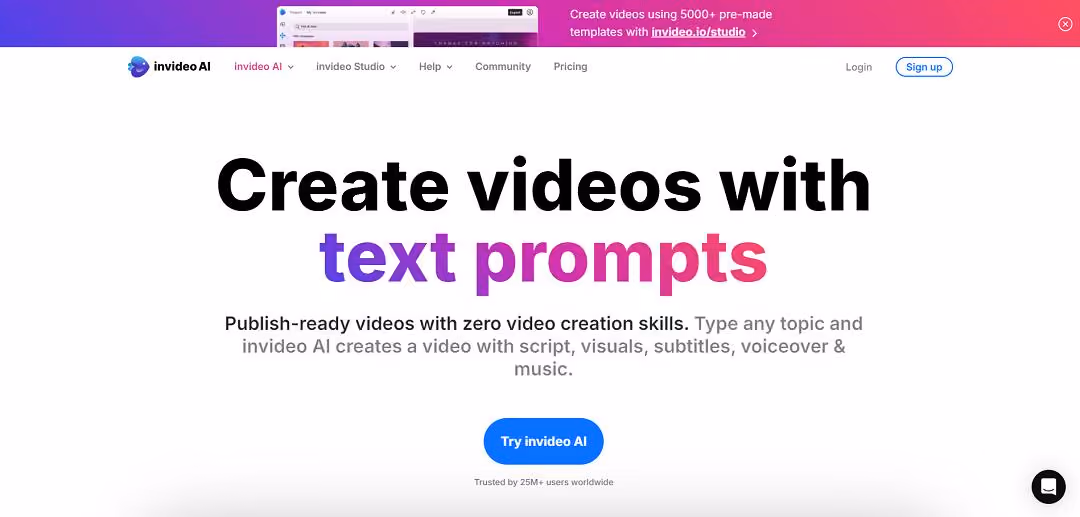 InVideo AI is a versatile and easy-to-use platform designed to simplify video creation by leveraging artificial intelligence. It allows users to turn written content, such as scripts or blog posts, into fully produced videos.
