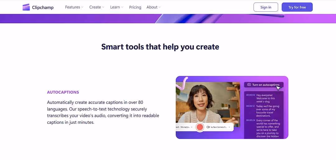 Clipchamp AI is a versatile and user-friendly online video editor that simplifies the process of creating professional-quality videos for individuals and businesses alike..