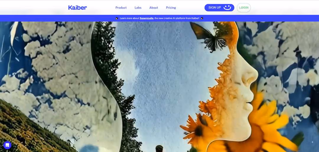 Kaiber AI is an advanced AI-powered video creation platform that empowers users to transform text prompts, images, and audio into visually stunning video content.