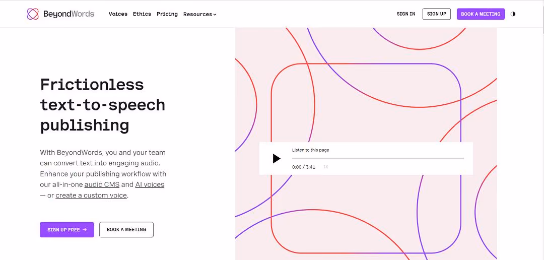 BeyondWords is a cutting-edge AI voice and audio publishing platform that redefines how businesses, newsrooms, and writers create and consume audio content.