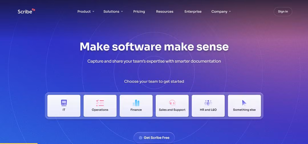 Scribe is a dynamic platform designed to meet diverse needs, from simplifying documentation workflows to bolstering software supply chain security. 