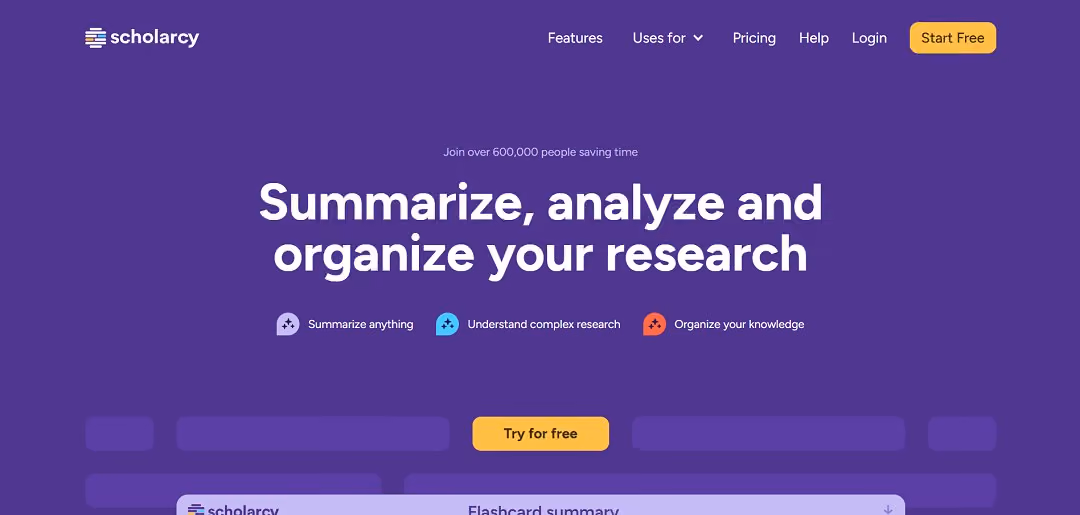 Scholarcy is an innovative online platform designed to simplify the process of reading and comprehending complex research papers.