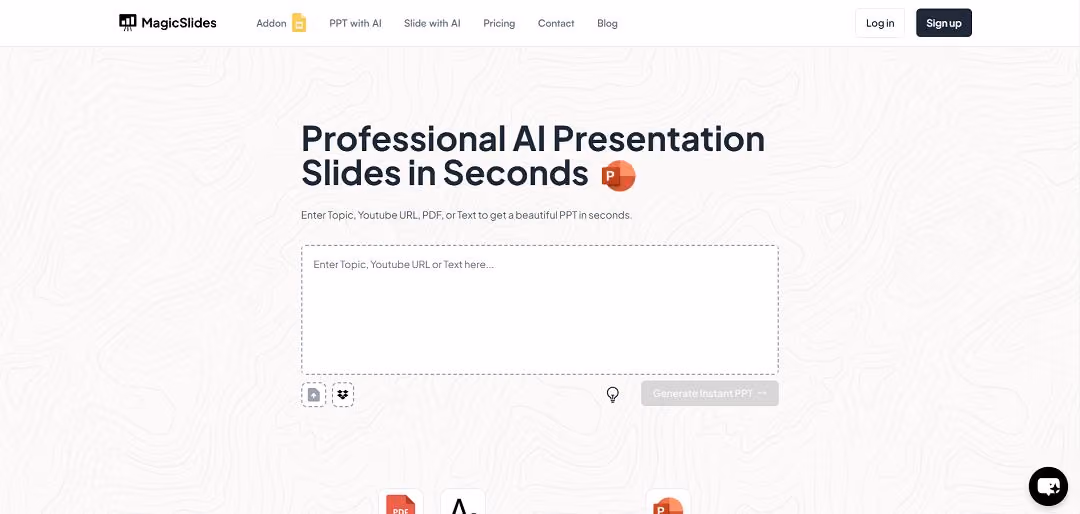 MagicSlides is an advanced AI-powered platform designed to simplify the creation of presentations, offering a unique blend of functionality and ease of use.