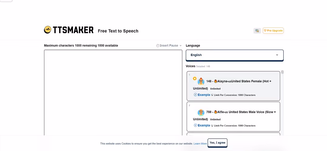 TTSMaker is an intuitive and powerful text-to-speech (TTS) platform designed to make speech synthesis accessible to everyone, from casual users to professionals.