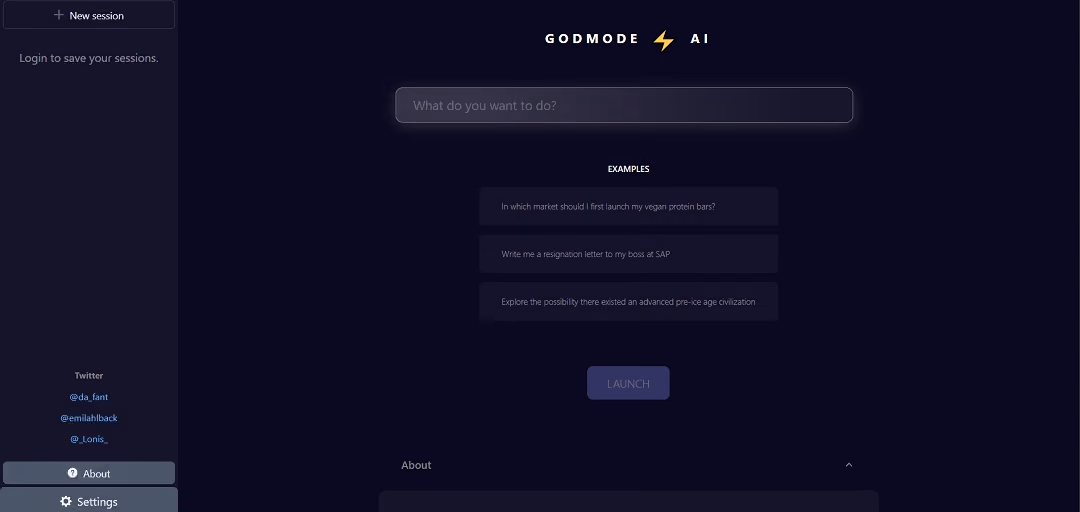 Godmode AI is an advanced platform designed to integrate cutting-edge artificial intelligence into business and personal workflows.