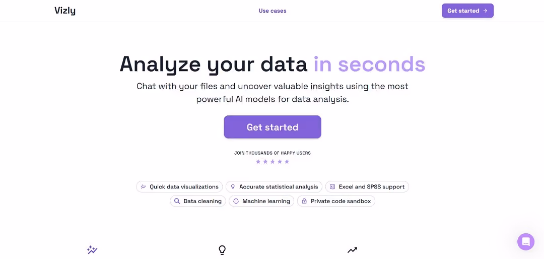 Vizly is an innovative AI-driven platform that transforms how users interact with and analyze their data.