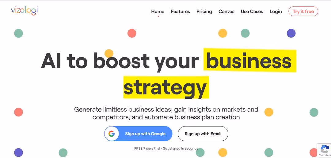 Vizologi is an AI-driven platform that revolutionizes business strategy development by streamlining the creation of innovative ideas, providing comprehensive market and competitor analyses, and automating business plan generation.