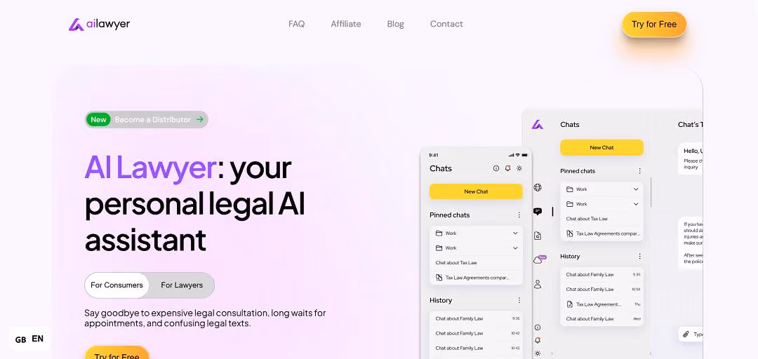 AI Lawyer is an innovative platform that utilizes artificial intelligence to provide accessible, cost-effective, and efficient legal assistance to a diverse range of users, including consumers, legal professionals, and students.
