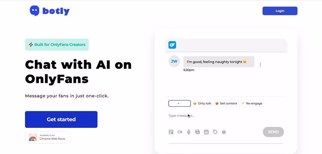 Botly is an AI-driven chatbot platform designed to enhance interactions between OnlyFans creators and their fans.