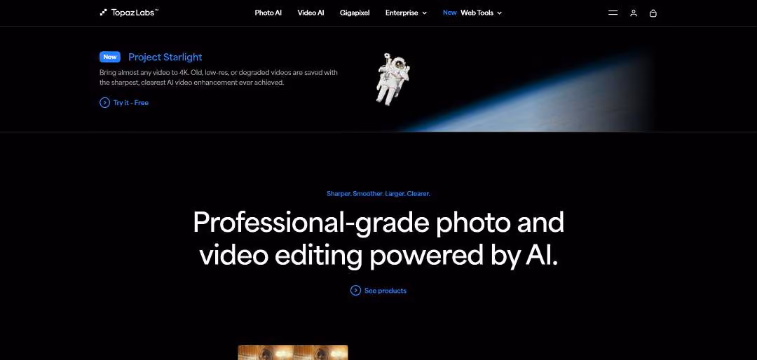 Topaz Labs is a well-known developer of AI-powered photo and video enhancement software, designed to help photographers, videographers, and content creators improve their visuals with ease.