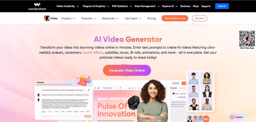 Virbo AI is an innovative tool that simplifies the video creation process, making it accessible to individuals and businesses alike.