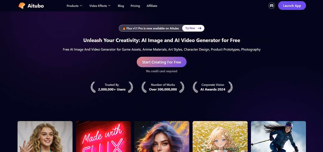 Aitubo AI is an innovative AI-powered platform that enables users to generate high-quality images and videos from simple text prompts or existing visuals.