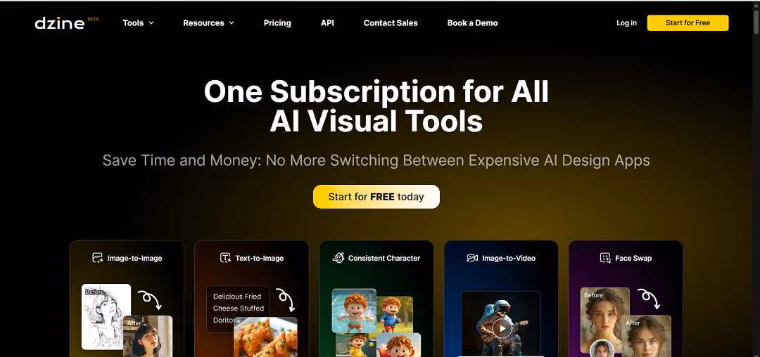 Dzine AI is an all-in-one AI-powered design platform that streamlines the creative process for designers, content creators, educators, and illustrators.