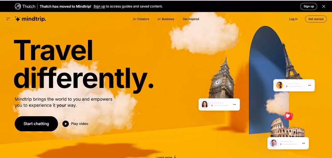 Mindtrip AI is a next-generation travel planning tool that uses artificial intelligence to make trip organization smarter, easier, and more engaging. It’s designed for modern travelers who want more than just a list of places to visit—offering tailored experiences based on individual preferences.