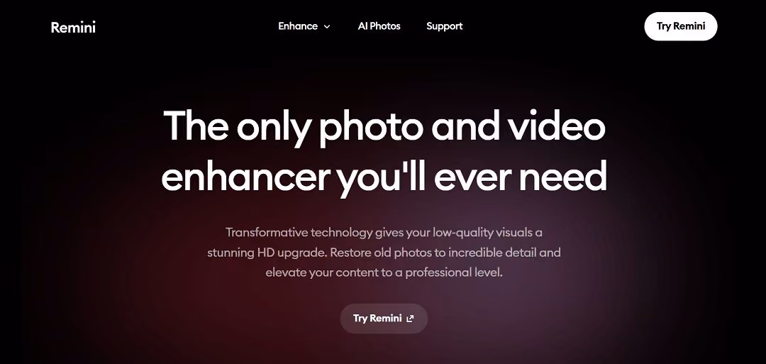 Remini AI is a powerful photo and video enhancement tool that uses advanced artificial intelligence to restore, sharpen, and enhance visual content with just a few taps.