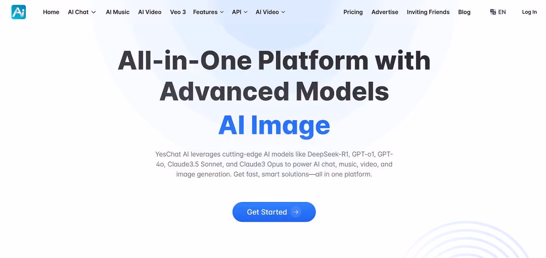 Yeschat AI is an emerging all-in-one AI platform that brings together advanced tools for chatting, content creation, and media generation