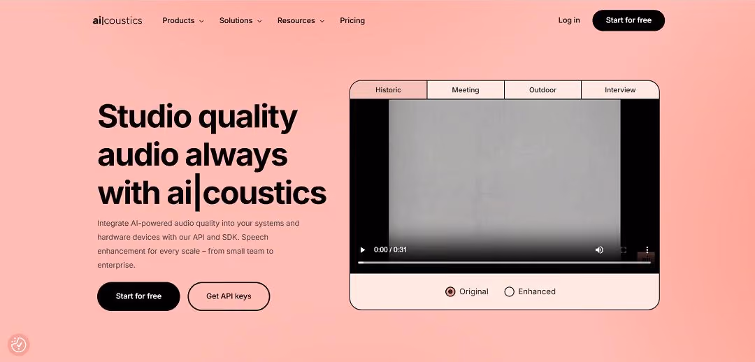 ai|coustics is a Berlin-based AI startup that specializes in real-time, AI-powered audio enhancement.
