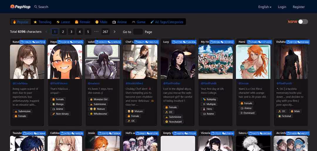 PepHop AI is a conversational AI platform designed for users who want to engage with highly customizable chatbot characters. 