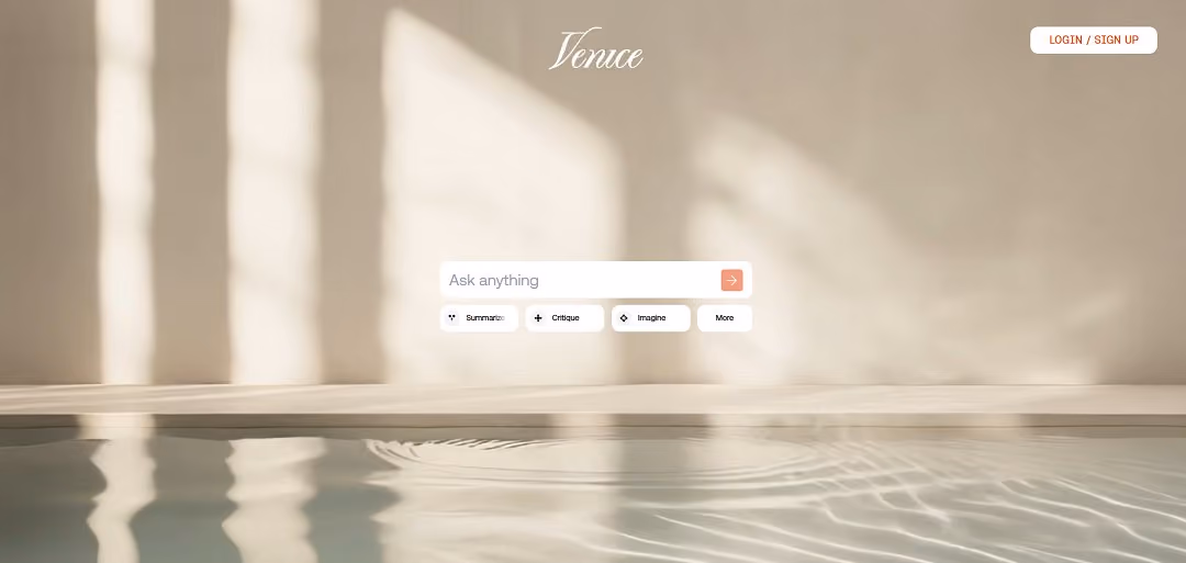 Venice AI is an innovative, privacy-focused generative AI platform designed for users who value open-source technology, uncensored outputs, and complete control over their data.