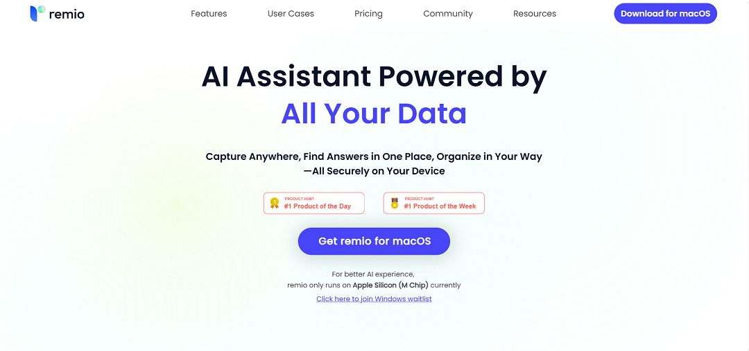 Remio is a recently launched AI-powered note-taking and knowledge management platform built to transform scattered information into organized, searchable insights. 