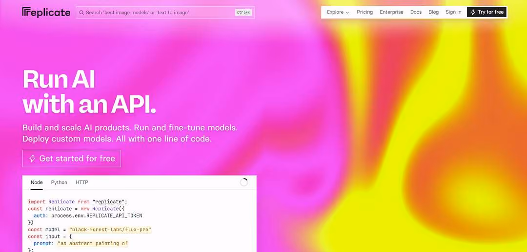 Replicate is a cloud-based platform designed to make machine learning models more accessible, usable, and scalable for developers, creators, and businesses.