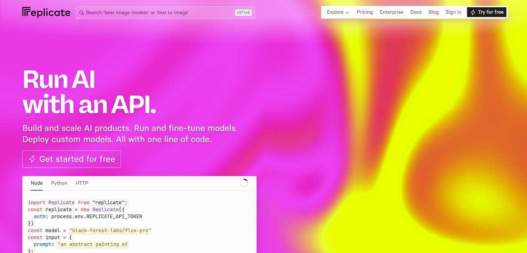 Replicate is a cloud-based platform designed to make machine learning models more accessible, usable, and scalable for developers, creators, and businesses.