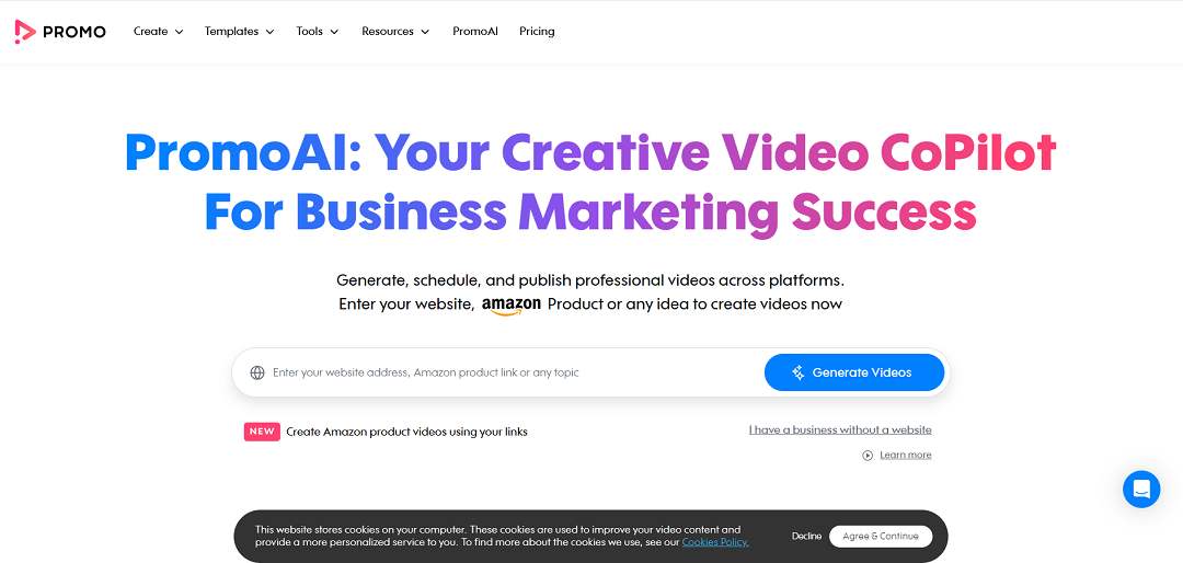 Promo.com is a cloud-based video creation and marketing platform designed to help businesses, marketers, and agencies produce professional videos quickly and easily. 