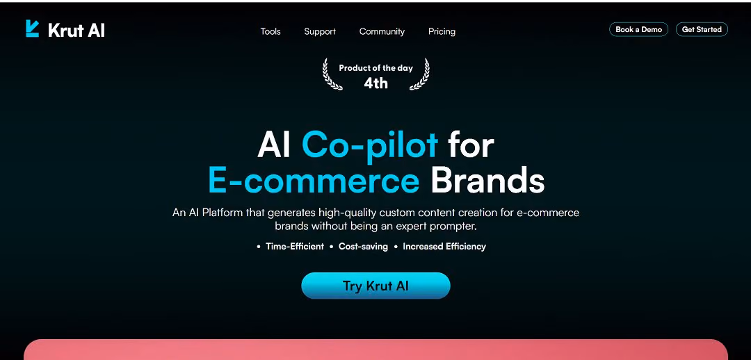 Krut AI is an innovative, AI-powered platform designed specifically for e-commerce brands and content creators who want to streamline their visual marketing efforts.