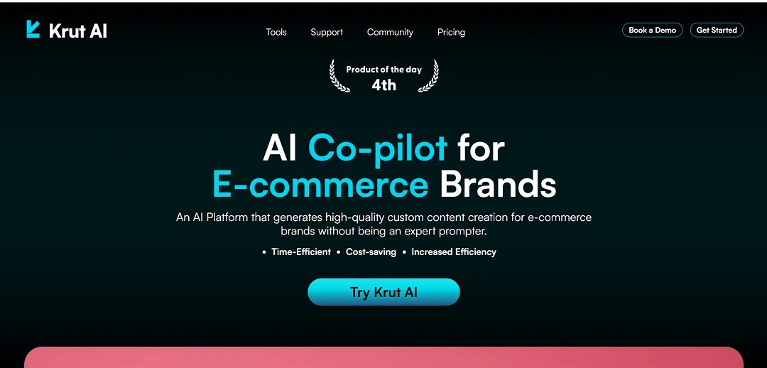 Krut AI is an innovative, AI-powered platform designed specifically for e-commerce brands and content creators who want to streamline their visual marketing efforts.