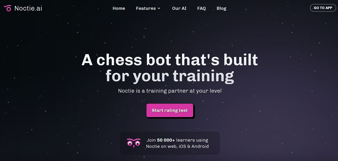 Noctie.ai is a modern chess coaching platform designed to help players of all levels improve through realistic and human-like training experiences.