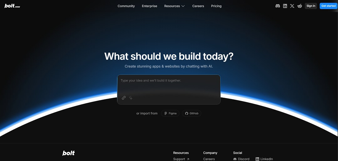 Bolt.new is an AI-powered, in-browser development platform designed to let people build, run, and deploy full-stack web and mobile applications without installing or configuring a local toolchain.