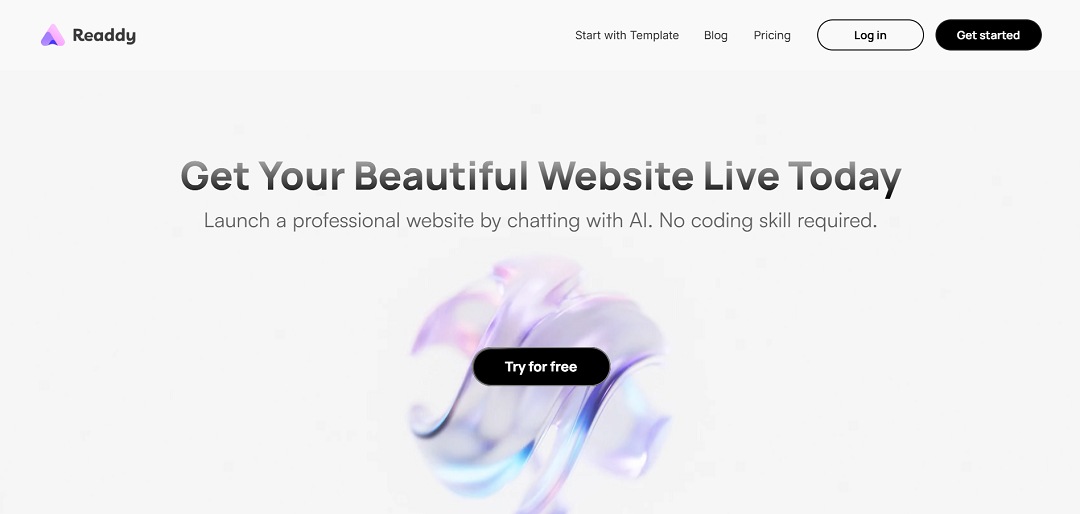 Readdy AI is an automated, conversation-driven website builder that transforms simple text prompts into fully designed, mobile-responsive websites in seconds