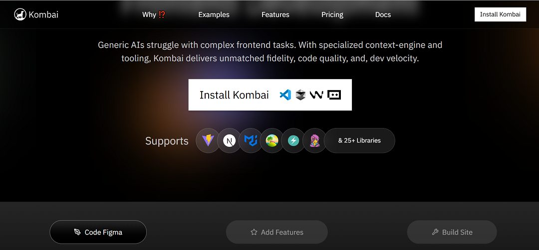 Kombai is an AI-first frontend engineering assistant designed to convert visual designs and simple prompts into production-ready user interfaces with speed and fidelity.