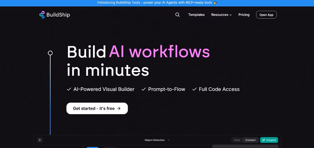 BuildShip is an AI-powered visual backend and API builder that lets developers, makers, and teams design, test, and deploy complex backend workflows in minutes using a prompt-to-flow, node-based interface that blends large language models, image and video generation, and traditional API calls.