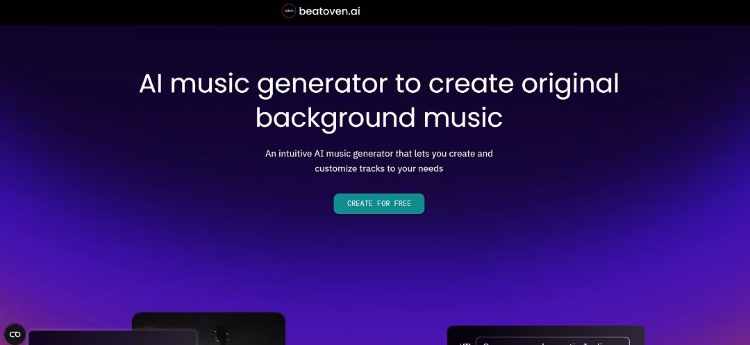 Beatoven.ai is an intuitive AI music generator designed for creators who need original, royalty-free background music for videos, podcasts, games, and social media. 