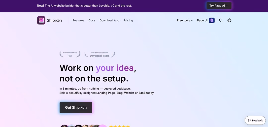 Shipixen is a desktop application designed to help developers, startups, and freelancers quickly launch production-ready websites without the hassle of starting from scratch. 