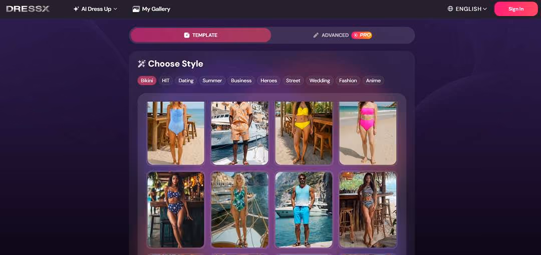 DRESSXME is an AI-powered platform that enables users to instantly transform their photos with stylish virtual outfits and creative edits.