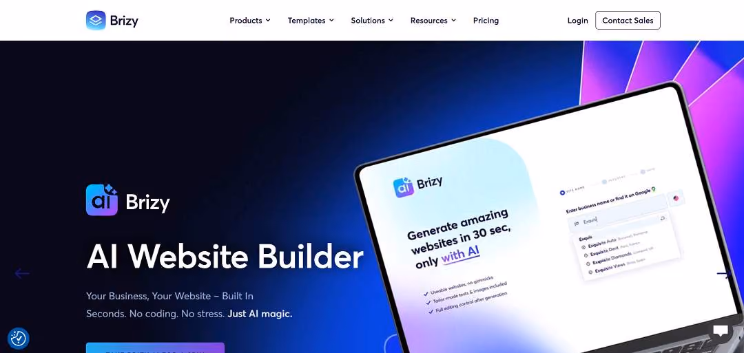 Brizy AI is an advanced AI-powered website builder designed to help individuals, small businesses, and agencies create professional websites quickly without requiring coding or design skills.